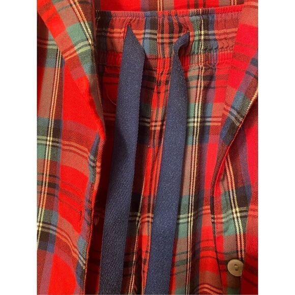 Victoria’s Secret Pajamas Red Plaid, Size S Drawstring Pants, Button Top. Cozy - Picture 7 of 7